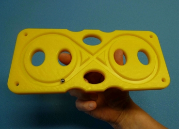 HAND-Ü-BRETT, Modell: Kugel-8, Farbe gelb, Handübungsbrett