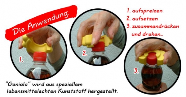 Flaschenöffnerin 5 Stück (Vorteilspreis)