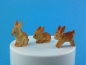 Preview: Hasen 2 cm  -  3-er Gruppe