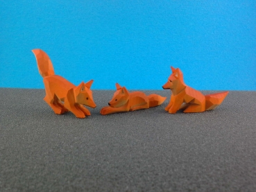 Preview: Fuchs 5 cm  -  3-er Gruppe