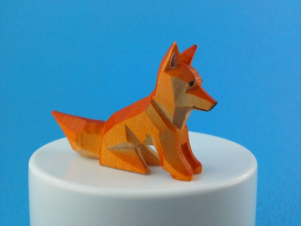 Fuchs 5 cm  -  sitzend